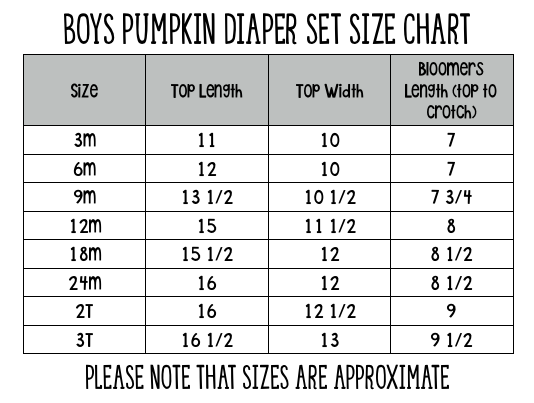 Pumpkin Boys Diaper Set